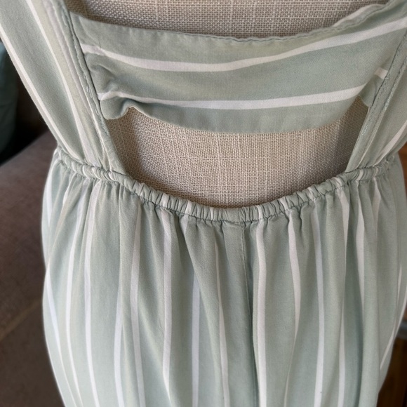 Striped Mint Button-Down women’s Dress size medium - Picture 8 of 9
